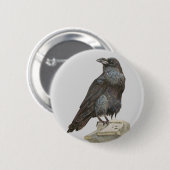 Raven Ronde Button 5,7 Cm (Voorkant /achterkant)