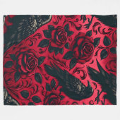 Raven Roos 60x80 Fleece Deken (Voorkant (Horizontaal))