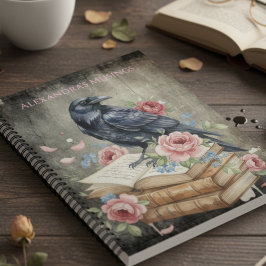 Raven & Roses - Vintage Floral Notitieboek