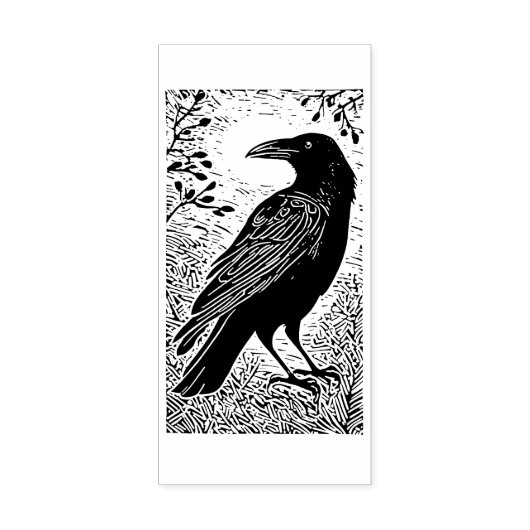 Raven Rubber Stamp Rubberstempel (Afrduk)