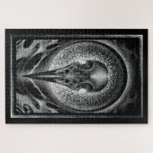 Raven-schedel Legpuzzel (Horizontaal)