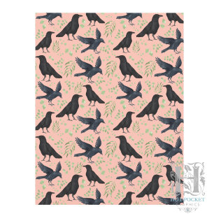 Raven Scrapbook Papier in Oranje