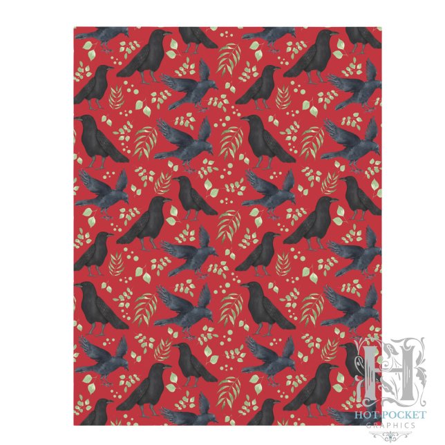 Raven Scrapbook Papier in Rood (Creator heeft geüpload)