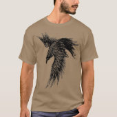 Raven shirt Mannen Meisje Vrouwen shirt shirt Goth (Voorkant)