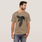 Raven shirt Mannen Meisje Vrouwen shirt shirt Goth (Voorkant volledig)