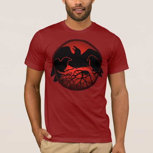 Raven Shirten Raven Cool Crow Wild Bird T shirt (Voorkant)