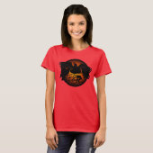Raven Shirten Raven Organic Crow Bird Art T-shirt (Voorkant volledig)