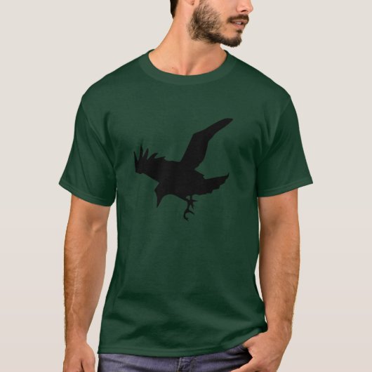 Raven Silhouet T-shirt (Voorkant)