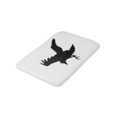 Raven Silhouette Badmat (Gekanteld)