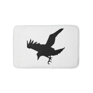Raven Silhouette Badmat