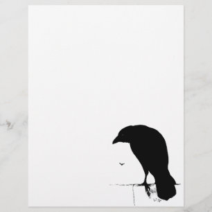 Raven Silhouette -  Gothic Ravens & Crows
