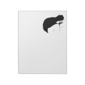 Raven Silhouette - Gothic Ravens & Crows Notitieblok (Linkerzijde)