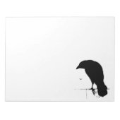 Raven Silhouette -  Gothic Ravens & Crows Notitieblok (Voorkant)