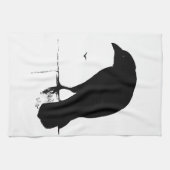 Raven Silhouette -  Gothic Ravens & Crows Theedoek (Horizontaal)