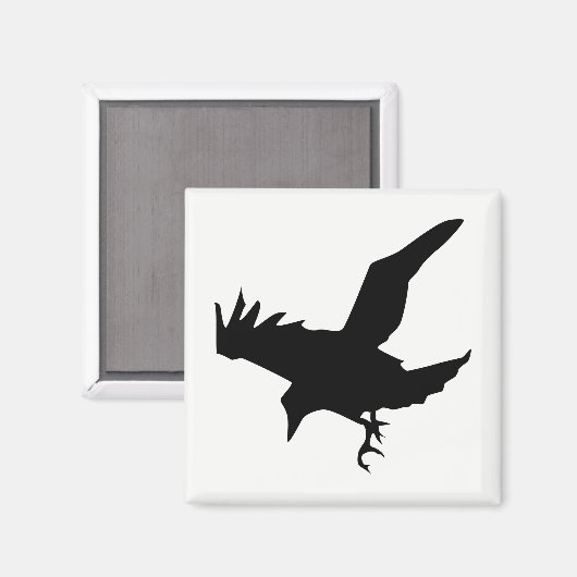 Raven Silhouette Magneet (Voorkant / Achterkant)