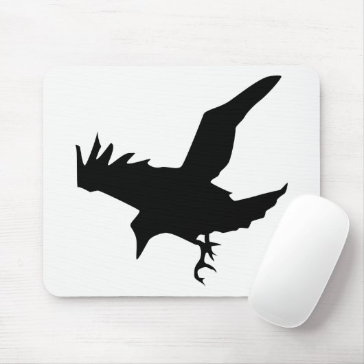 Raven Silhouette Muismat (Met muis)