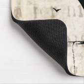 Raven Silhouette -  Retro Ravens & Crows Muismat (Hoek)