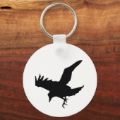 Raven Silhouette Sleutelhanger (Voorkant)