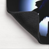 Raven Silhouette tegen Full Moon Muismat (Hoek)
