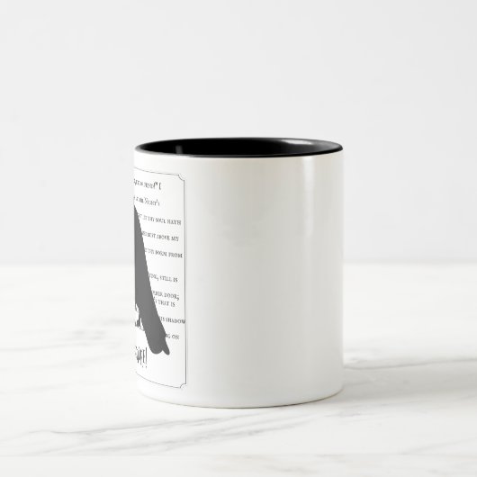 Raven Silhouette Tweekleurige Koffiemok (Center)