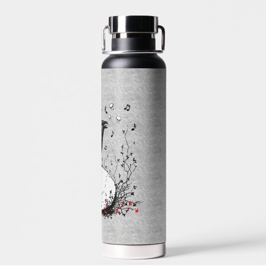 Raven Sings Song Death on Skull Waterfles (Achterkant)