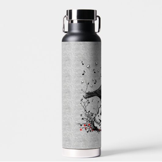 Raven Sings Song Death on Skull Waterfles (Voorkant)