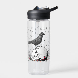 Raven Sings Song Death on Skull Waterfles