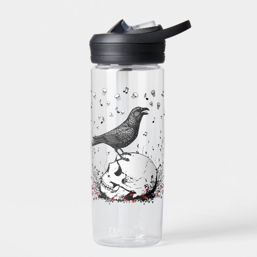 Raven Sings Song Death on Skull Waterfles (Links)