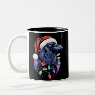 Raven Sinterklaas Kerstboom Verlichting Kerstmis G Tweekleurige Koffiemok