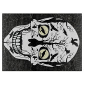 Raven Skeleton Cutting Board Kitchen Decor Snijplank (Voorkant)