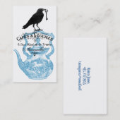 Raven Skeleton Key en theepot Visitekaartje (Voorkant / Achterkant)