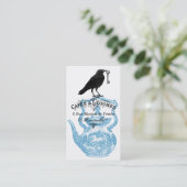 Raven Skeleton Key en theepot Visitekaartje (Staand voorkant)