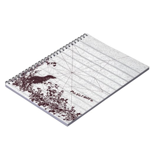 Raven Sketch Gothic Notitieboek Journal (Linkerzijde)