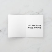 Raven Skull Boek en Bloemen Gotische Verjaardag Kaart (Binnen)