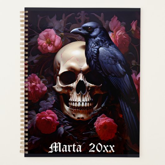 Raven Skull en Rozen Planner (Voorkant)