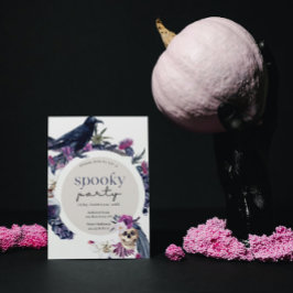 Raven & Skull Halloween uitnodiging