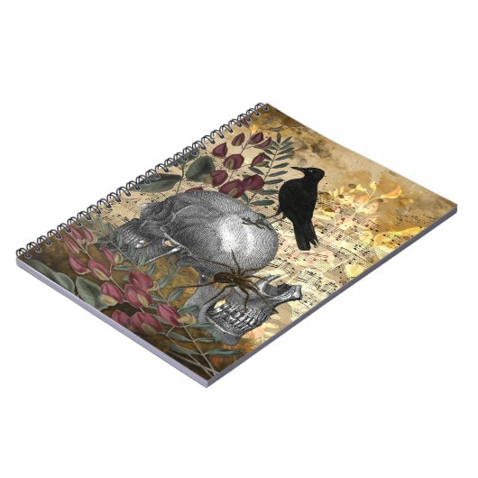 Raven Skull Spider  Notitieboek (Linkerzijde)