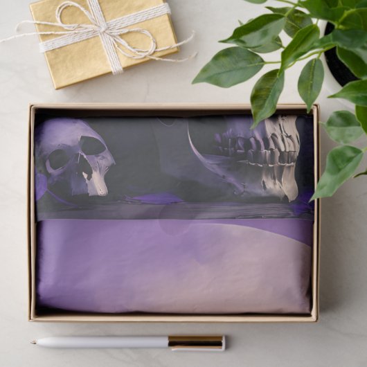 Raven Skull Tissuepapier (Geschenk)