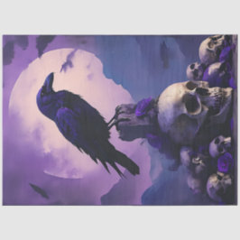 Raven Skull Tissuepapier