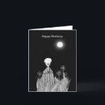 Raven Skull Under Moon Spooky Gothic Scary Verjaar Kaart<br><div class="desc">Van gekke grappen tot serieuze romantische uitlatingen, de MiKa Art Zazzle shop heeft iets voor iedereen. Canadees, Japanse geschenken, sieraden, hoesjes voor elektronische apparaten, leuke knoppen, kopjes voor mok, siervoorwerpen, kaarten en posters... . Neem alstublieft wat tijd en kijk rond. Je kunt zelfs iets vinden waarvan je niet wist dat...</div>