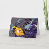 Raven Sky Folklore Wenskaart Kaart (Voorkant)