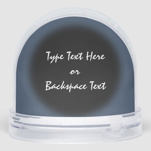 Raven Snow Globe Personalized Raven Snow Globes Sneeuwbol (Achterkant)