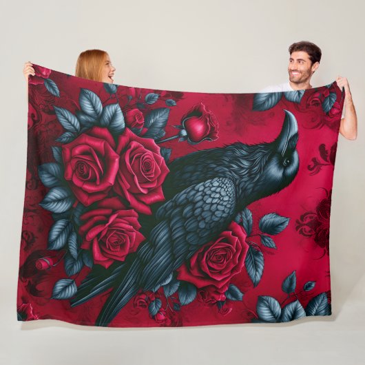 Raven Song 60x80 fleece deken (In situ)