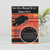 Raven-spoel geïnspireerd door bijna meer halloween kaart (Staand voorkant)