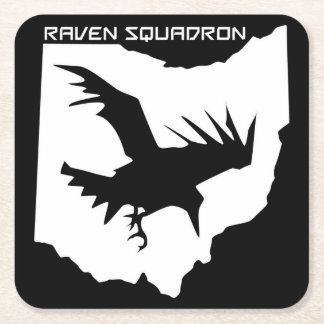 Raven Squadron Drink Coasters Kartonnen Onderzetters