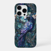 Raven Stained Glass Style (Faux) Case iPhone Cover Hoesje (Achterkant)