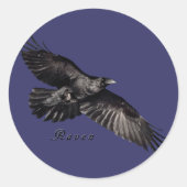 Raven Stckers Ronde Sticker (Voorkant)