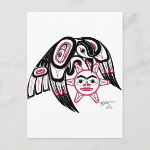 Raven Stealing the Sun Briefkaart