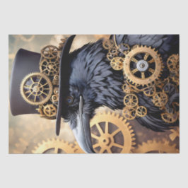 Raven Steampunk Art Tissuepapier