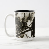 Raven Steampunk Tweekleurige Koffiemok (Links)